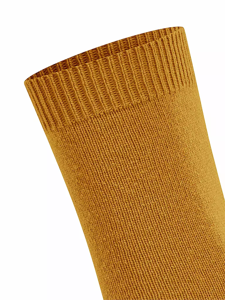 FALKE Socken COSY WOOL amber gelb