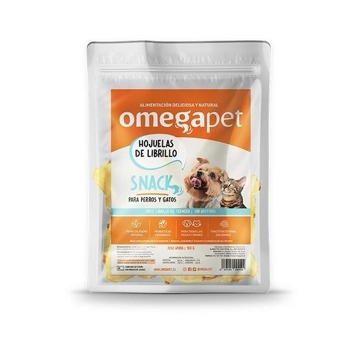Petisco em flocos de carne bovina 100% natural para animais de estimação