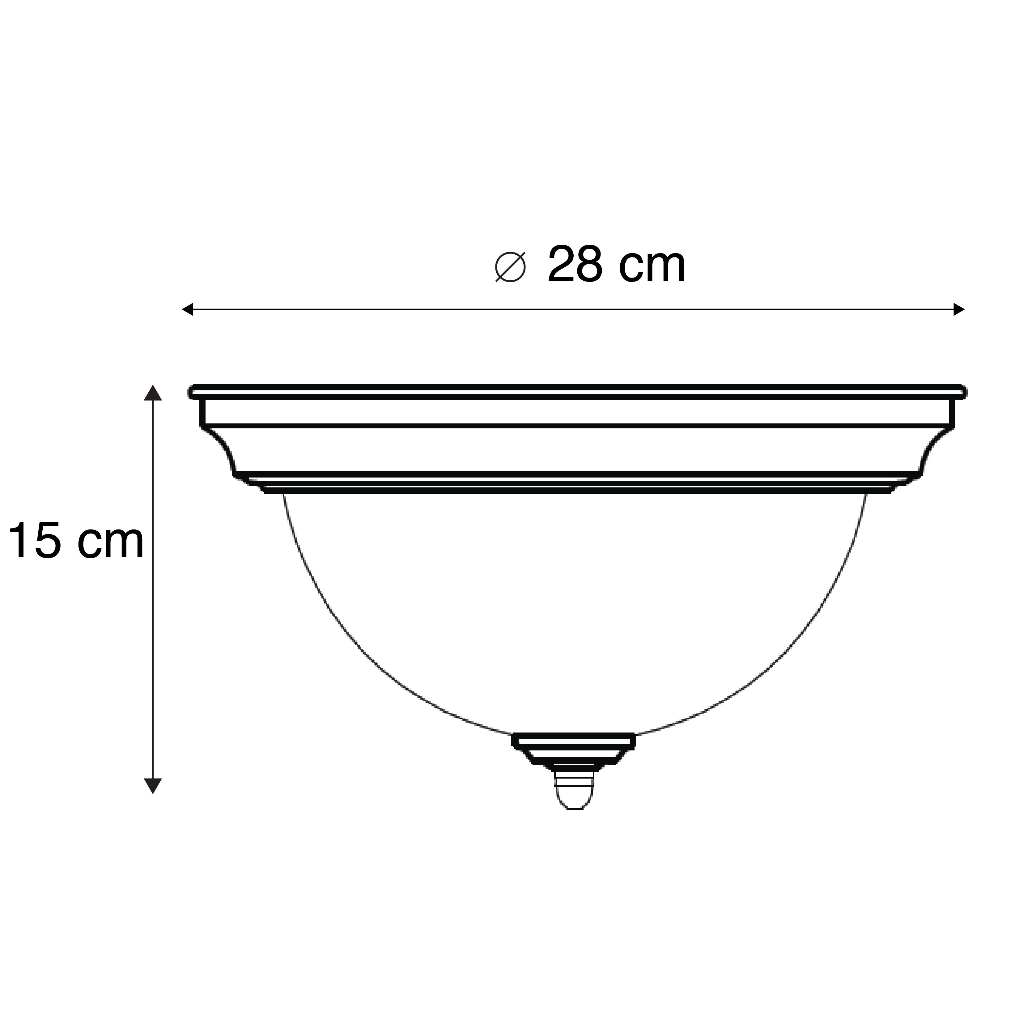 Klassieke plafondlamp bruin opaal - Classico