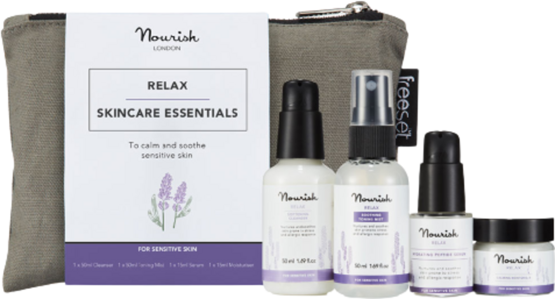 Nourish London  Relax Skincare Essentials
