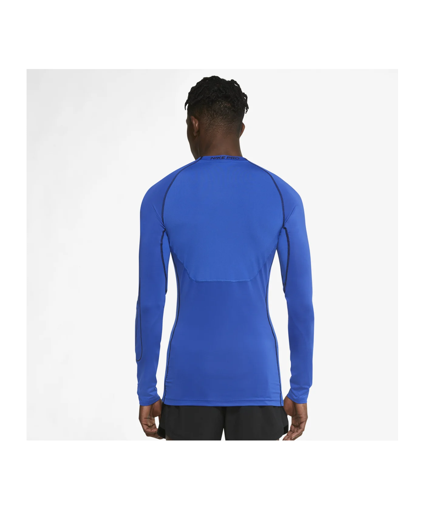 Nike Pro Longsleeve Blau Schwarz F480