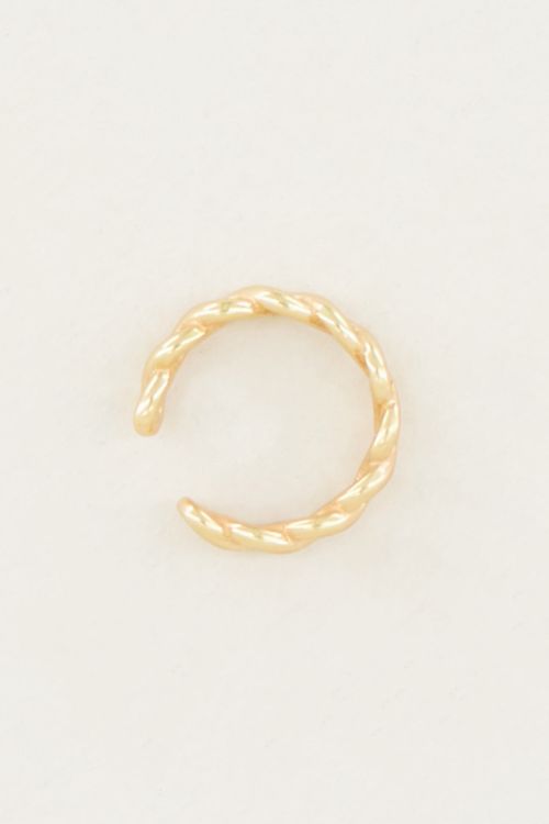 Ear cuff gevlochten