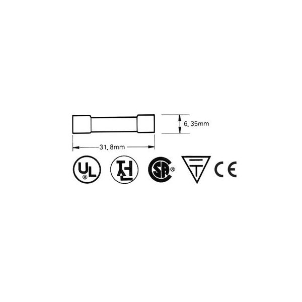 Velleman Fusível 6.35 X 32 Mm Rápido 0.25a (10 Un/caixa) 6FF0.25N