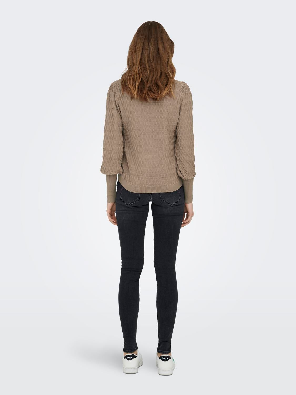 ONLFAYE Strickpullover Silver Mink