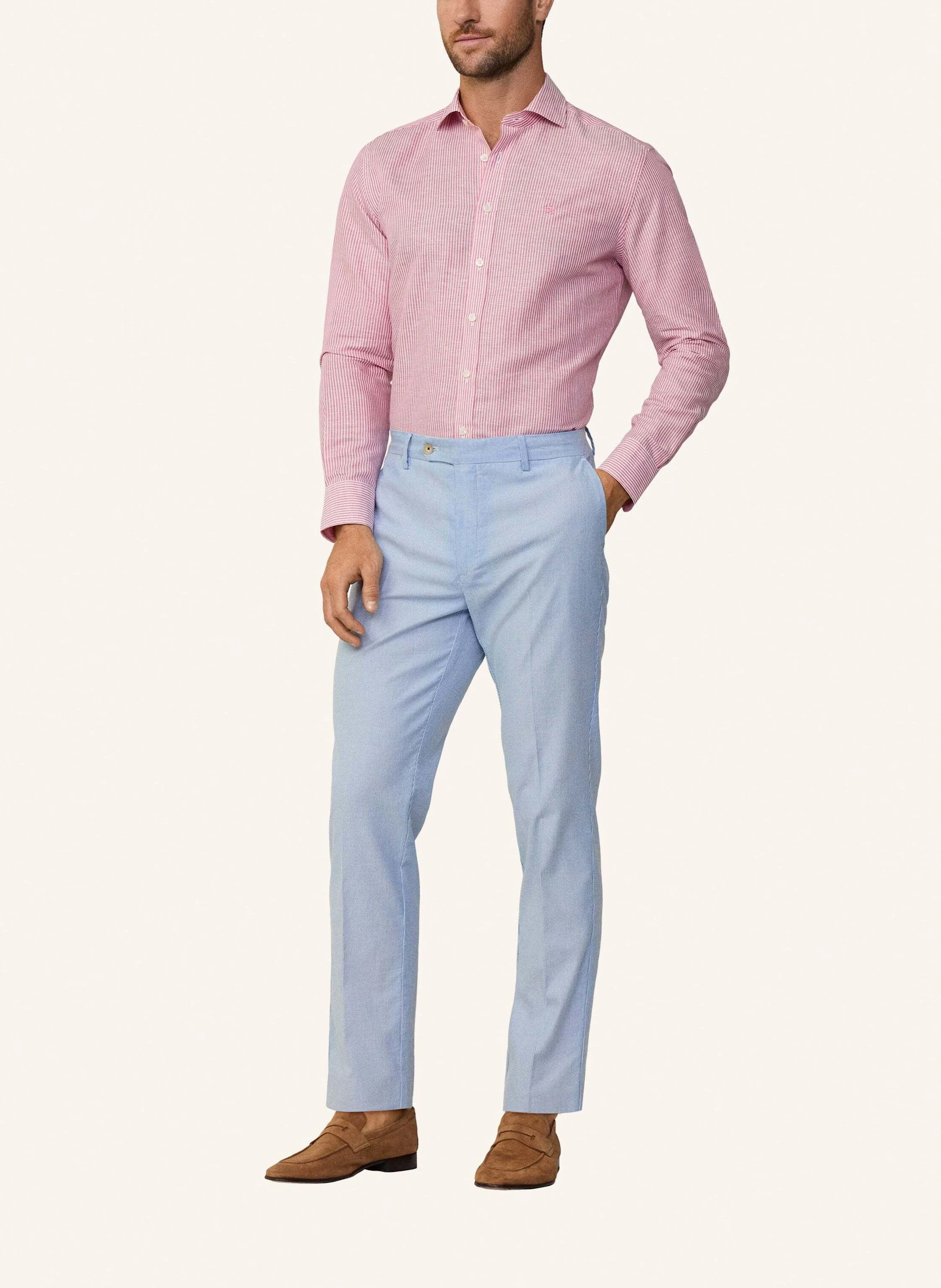 HACKETT LONDON Freizeithemd LINEN BENGEL STRIPE