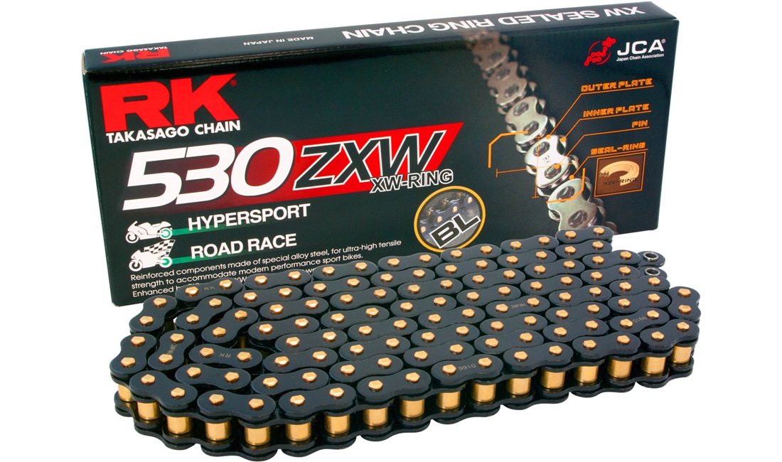 Kæde RK BL530ZXW Sort/Guld XW-ring 120 led