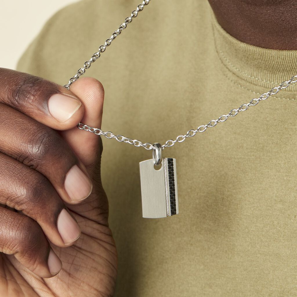 Collier Lovaina Acier Blanc