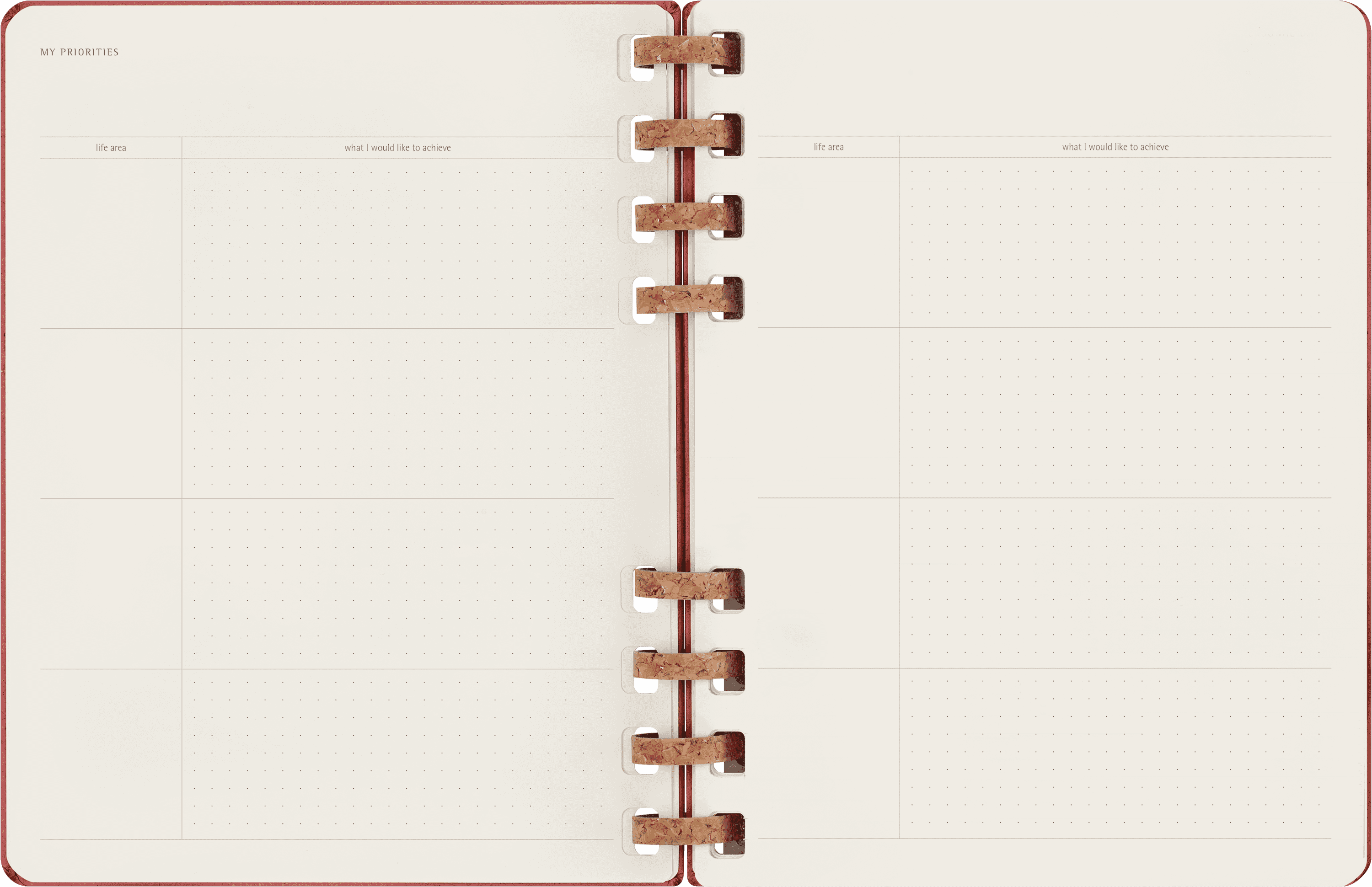 Undated Life Planner XL Weekly and Monthly, Spiral