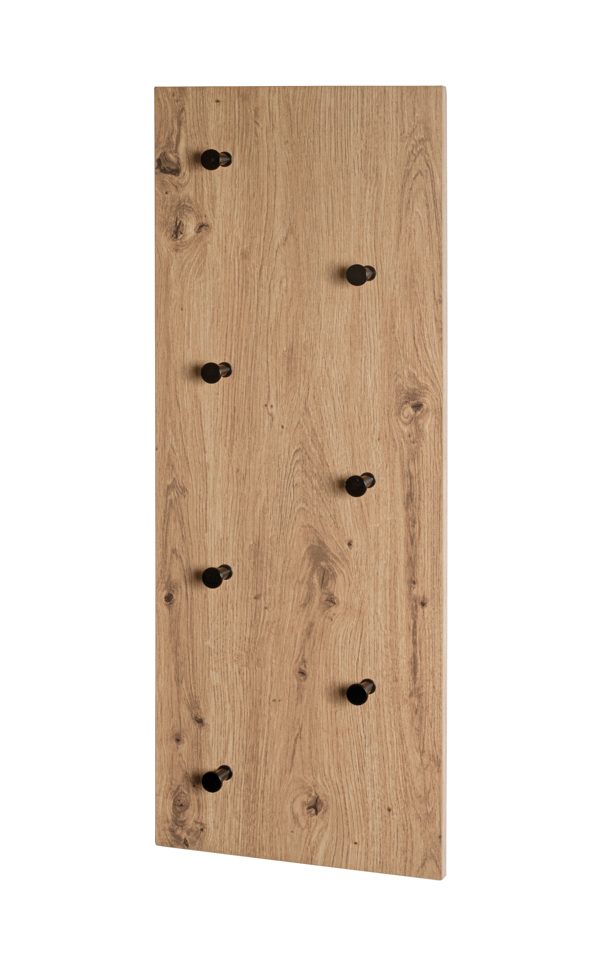 Wandgarderobe 80 x 30 cm Eiche-Dekor/schwarz