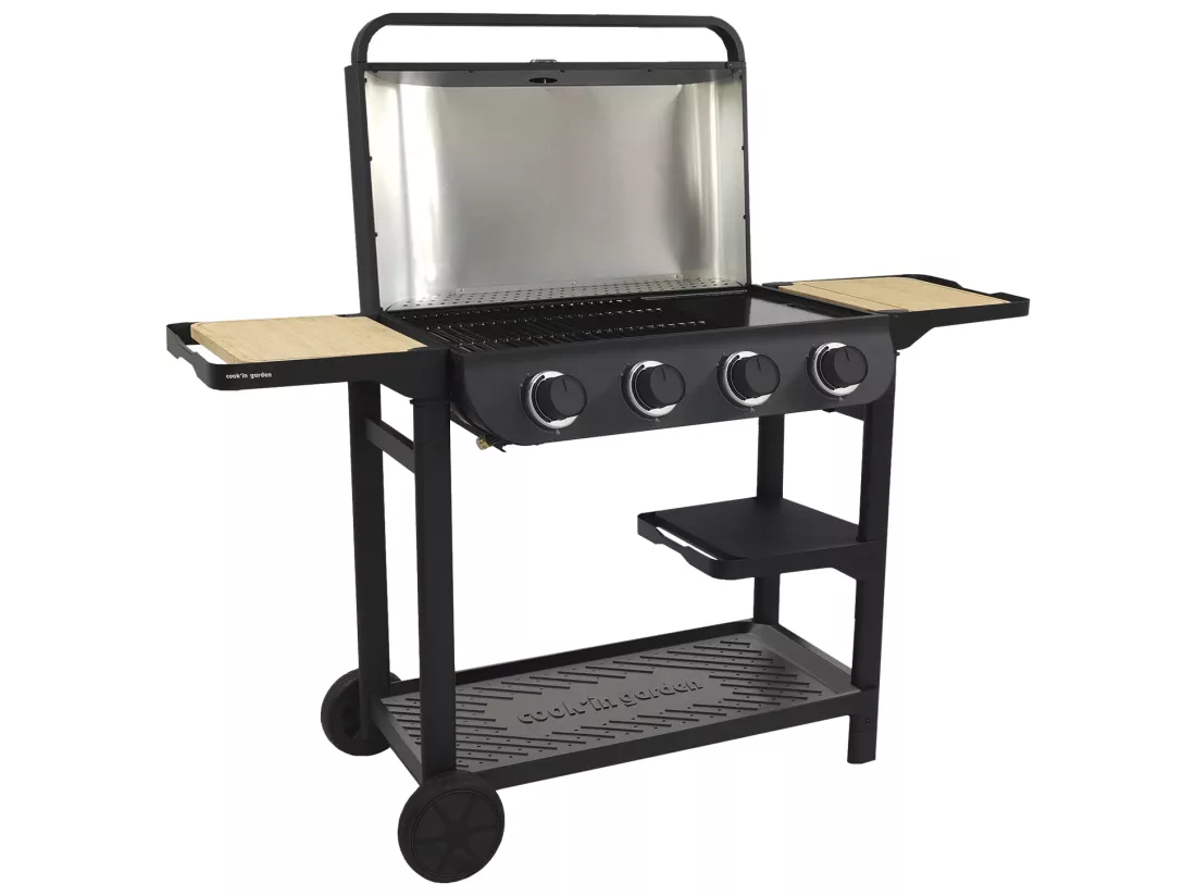 Barbecue gaz FLAVO 76 SC sur chariot - COOK'IN GARDEN