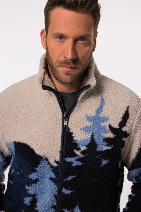 JAY-PI Teddyjacke, Skiwear, Jacquard, Stehkragen, bis 7 XL