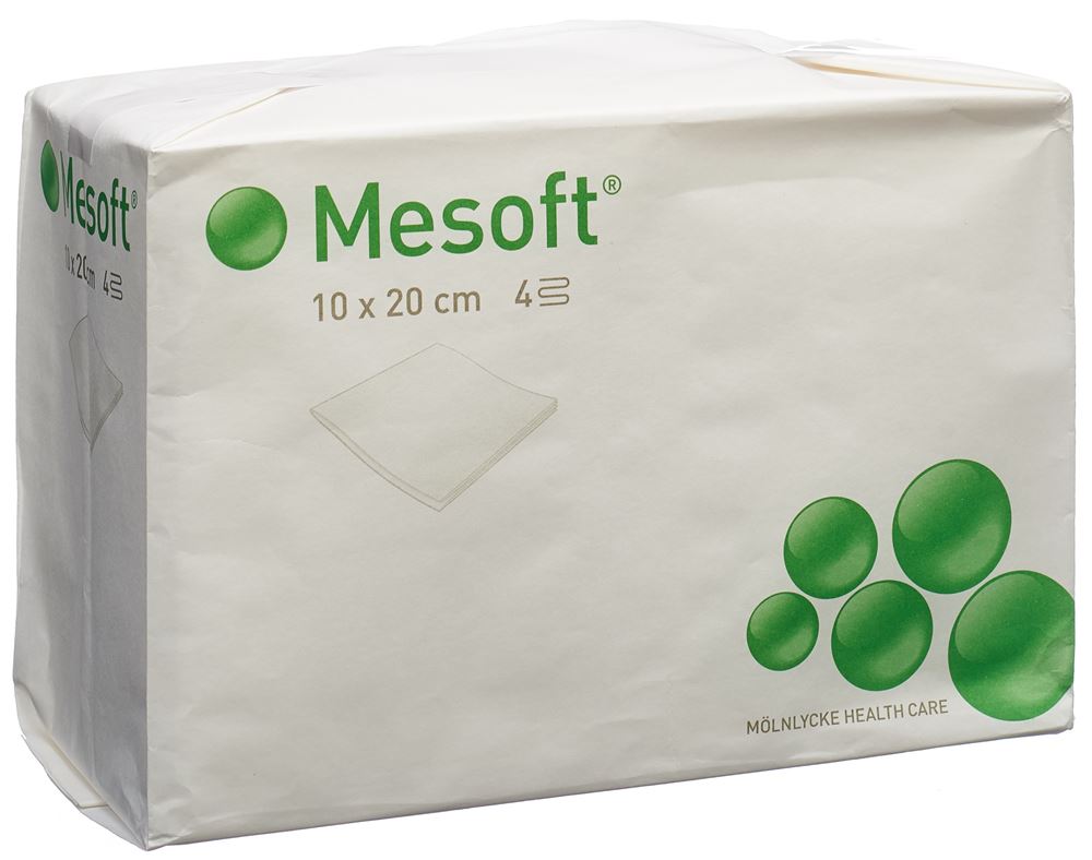 MESOFT Kompressen<br>100 Stück, 10x20cm, unsteril