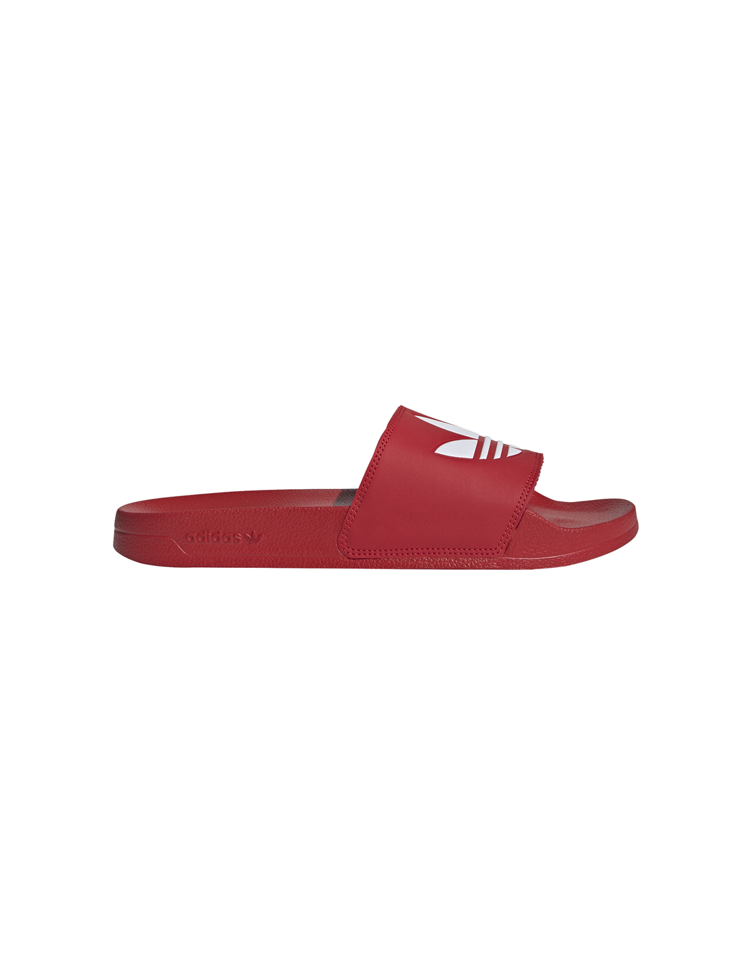 adidas Claquettes homme adilette lite rouge/blanc