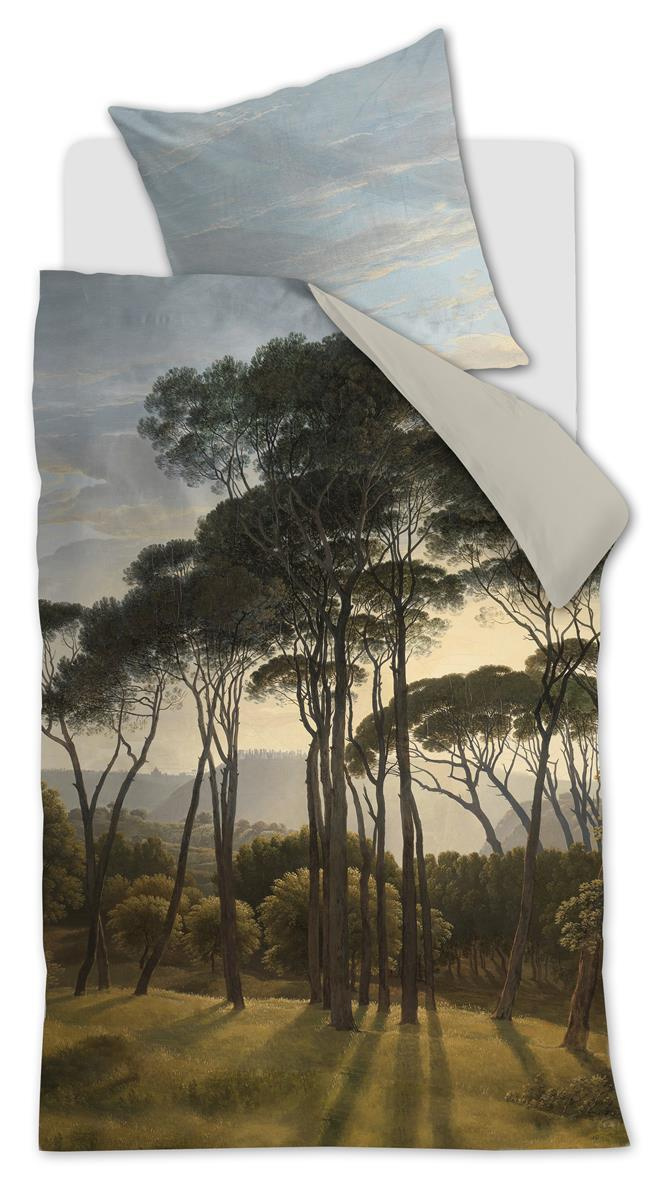 Bettwäsche NATURE Satin 135x200 cm, mit 1 Kissen
