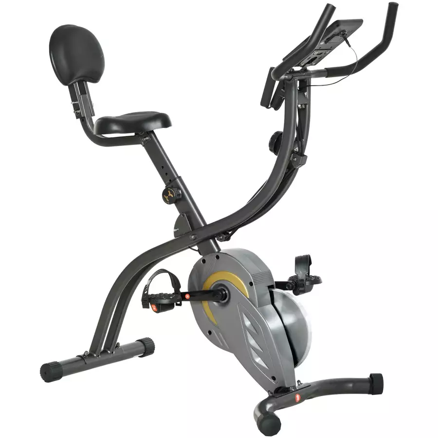 HOMCOM 2-in-1 Fahrradtrainer schwarz, grau