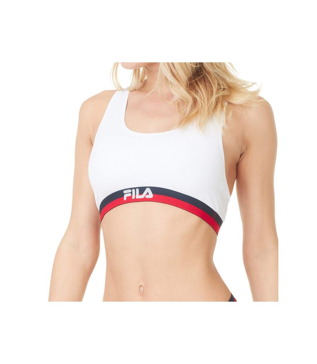 Lot de 3 Brassières coton Fila FU6048 Gris, Navy et Blanc
