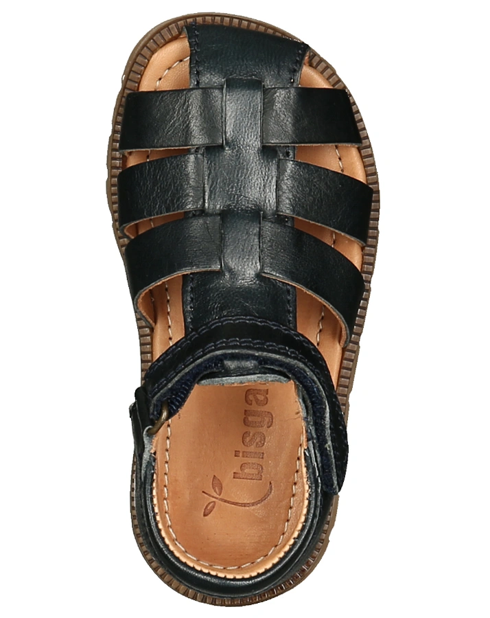 Leder-Sandalen BEKA mit Zehenschutz in navy