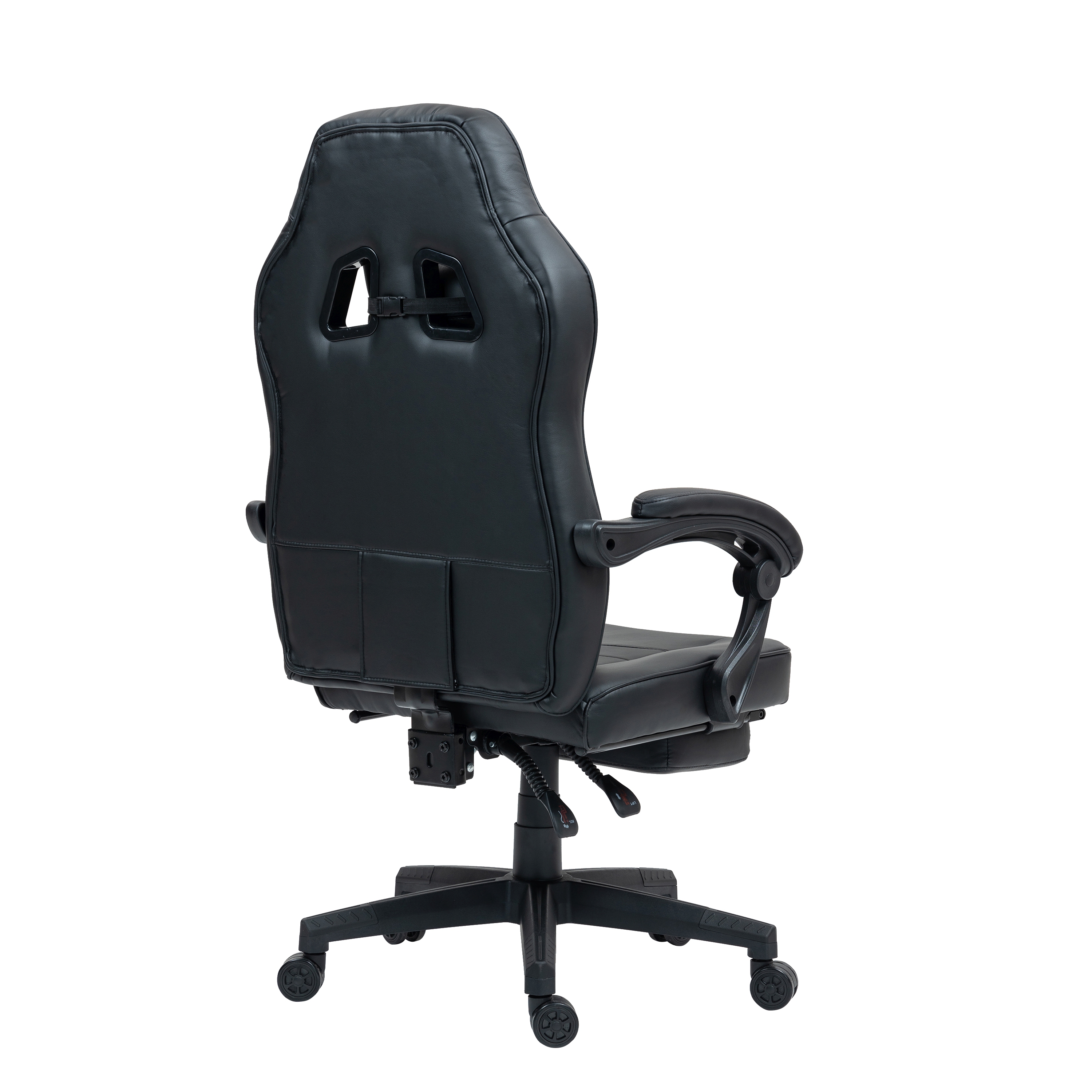 Gamingstuhl Bürostuhl Leder mit Massagefunktion ITAN schwarz