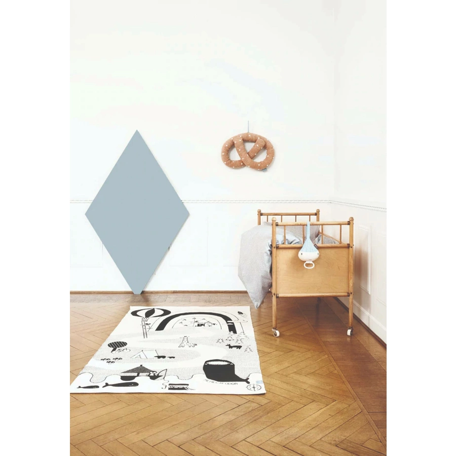 OYOY Vorleger Mr. Megalodon Adventure Rug off-white black