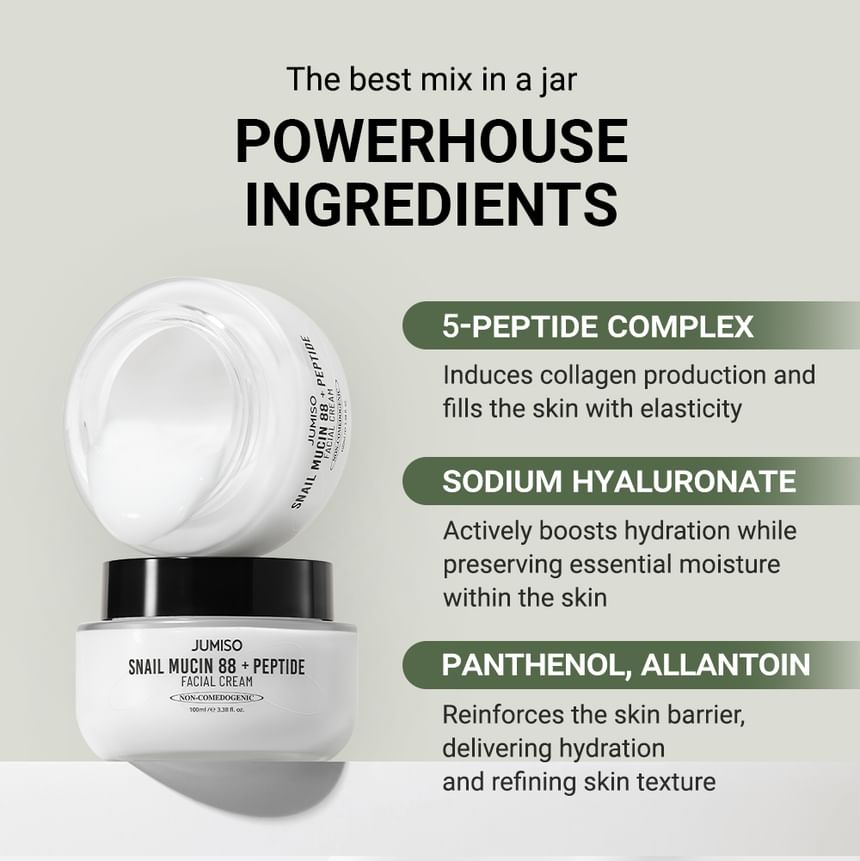 JUMISO - Slakkenslijm 88 + Peptide Gezichtscrème