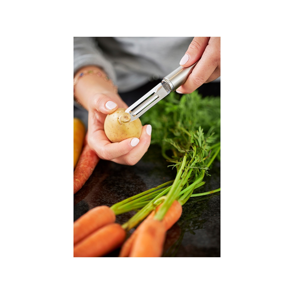 Rösle Peeler 19 cm Steel