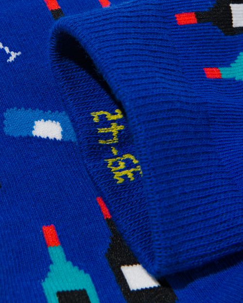 chaussettes avec coton Sip sip hurray bleu foncé