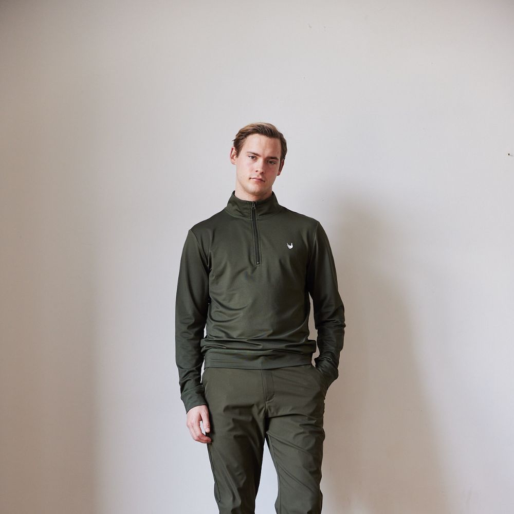 Halfzip Genser Herre Grønn