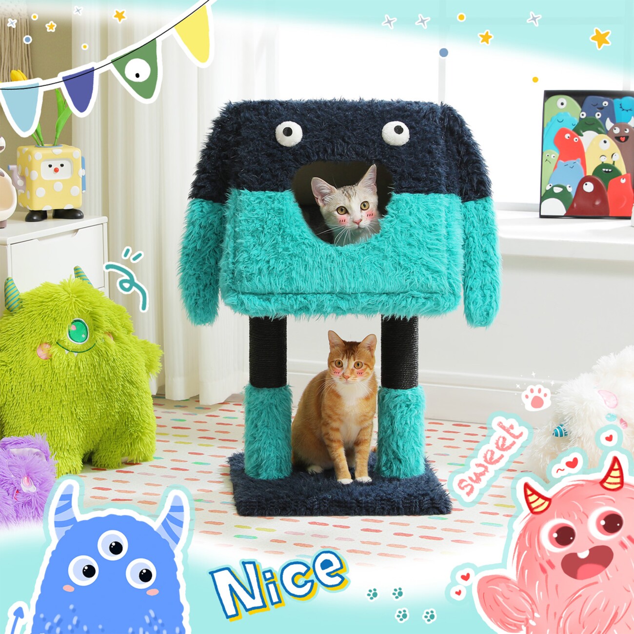 Pawz Road Monster 2-in-1 Katzenhaus