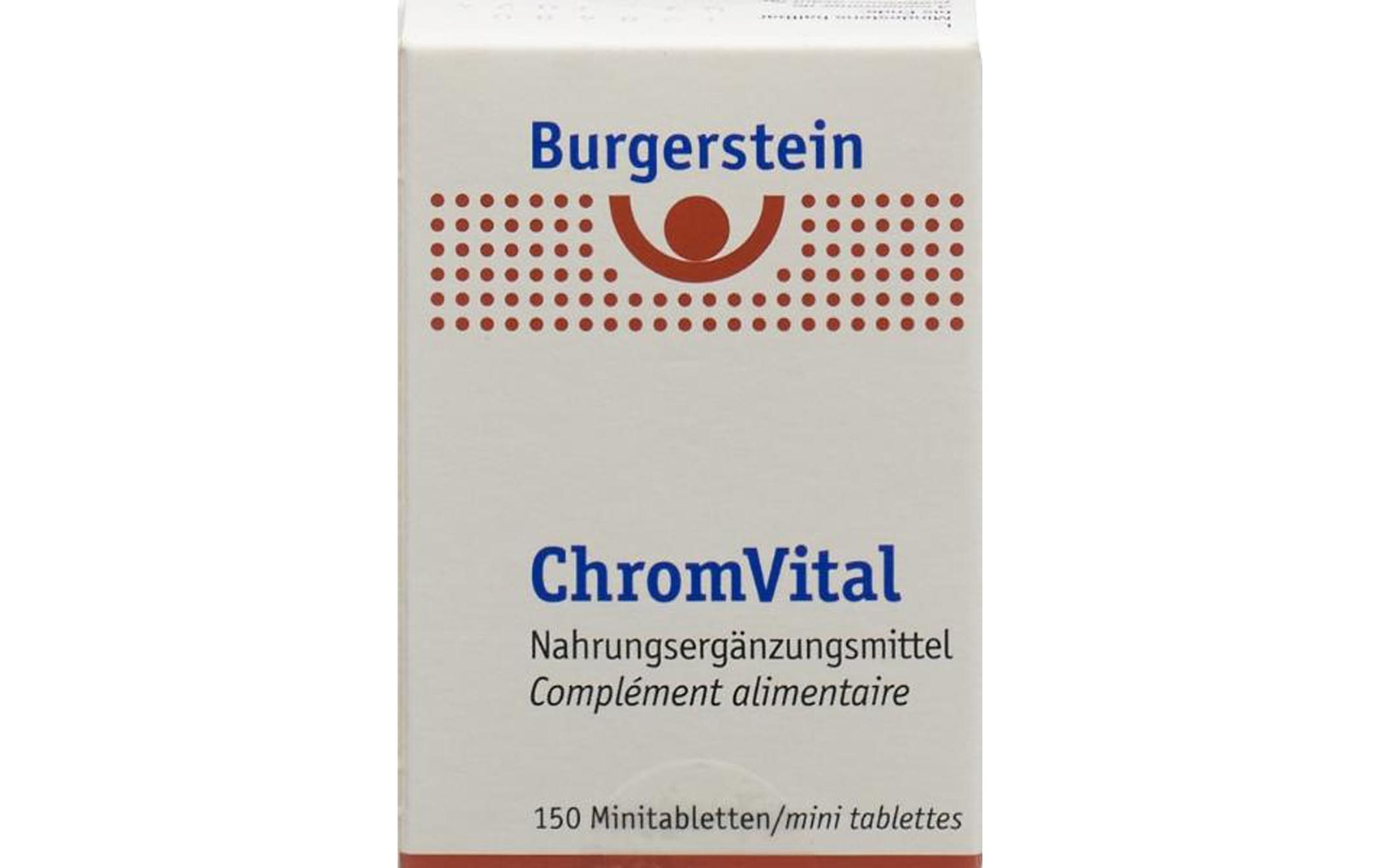 Chromvital 150 TablettenVegane Chrom-Tabletten im Dispenser für den Stoffwechsel
