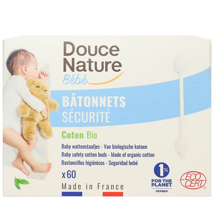56 bâtonnets coton sécurité bébé