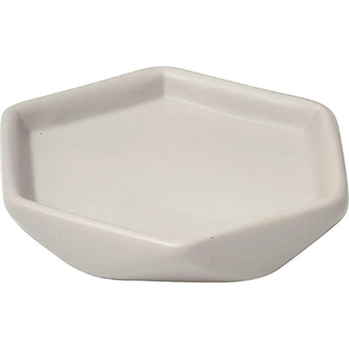 PORTE SAVON GRES FORME LOSANGE TAUPE
