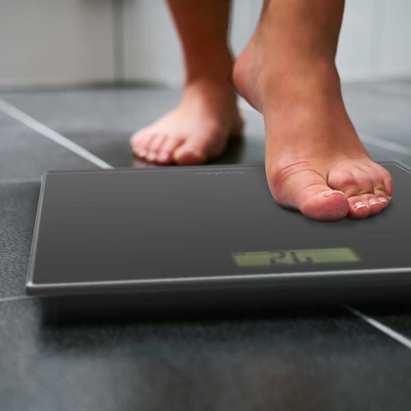 Nedis Personvekt | Digital | Sort | Herdet Glass | Maksimal vekttrykk: 150 kg