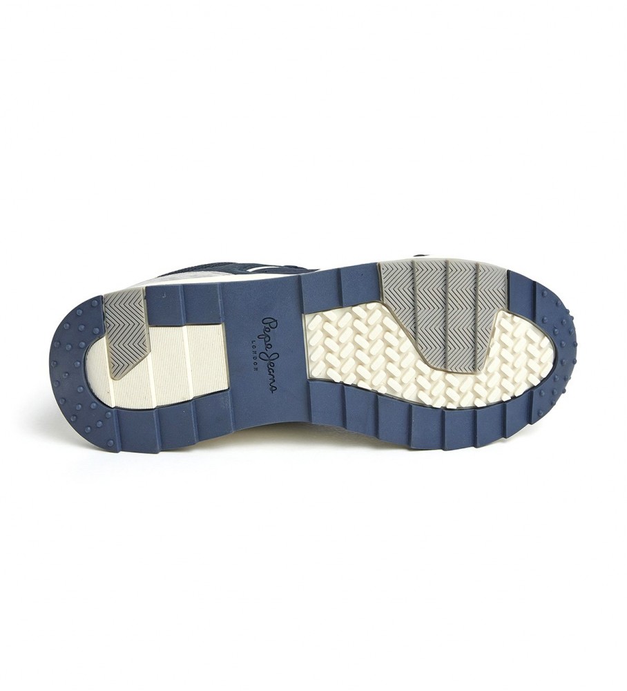 Tênis Pepe Jeans Joy Tech em couro azul-marinho