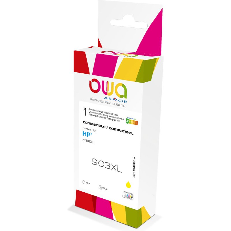 Cartouche Owa compatible HP 903XL couleur  pour imprimante jet d'encre