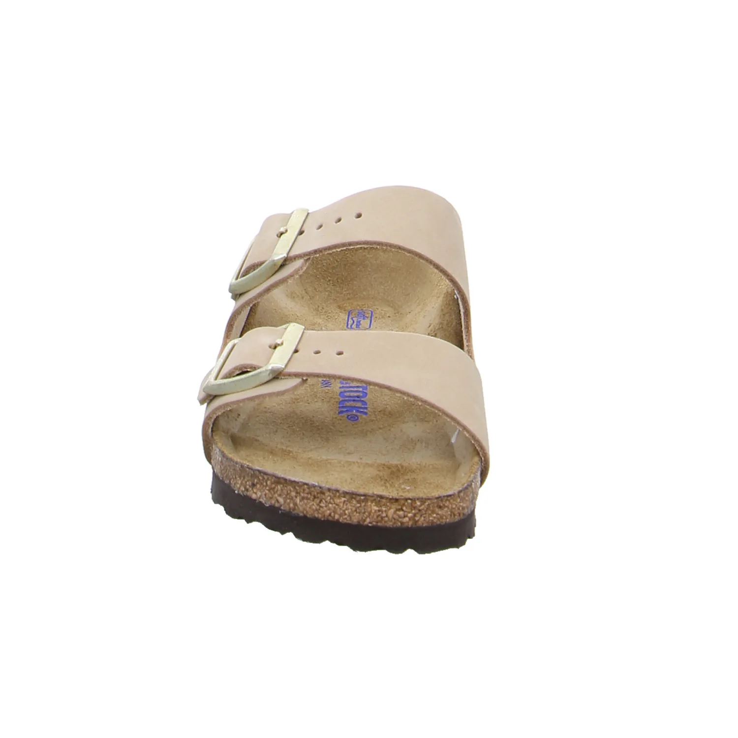 BIRKENSTOCK Bio-Fussbett Taupe Leder