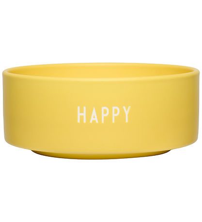 Design Letters Schüssel - Snack - Happy - Gelb