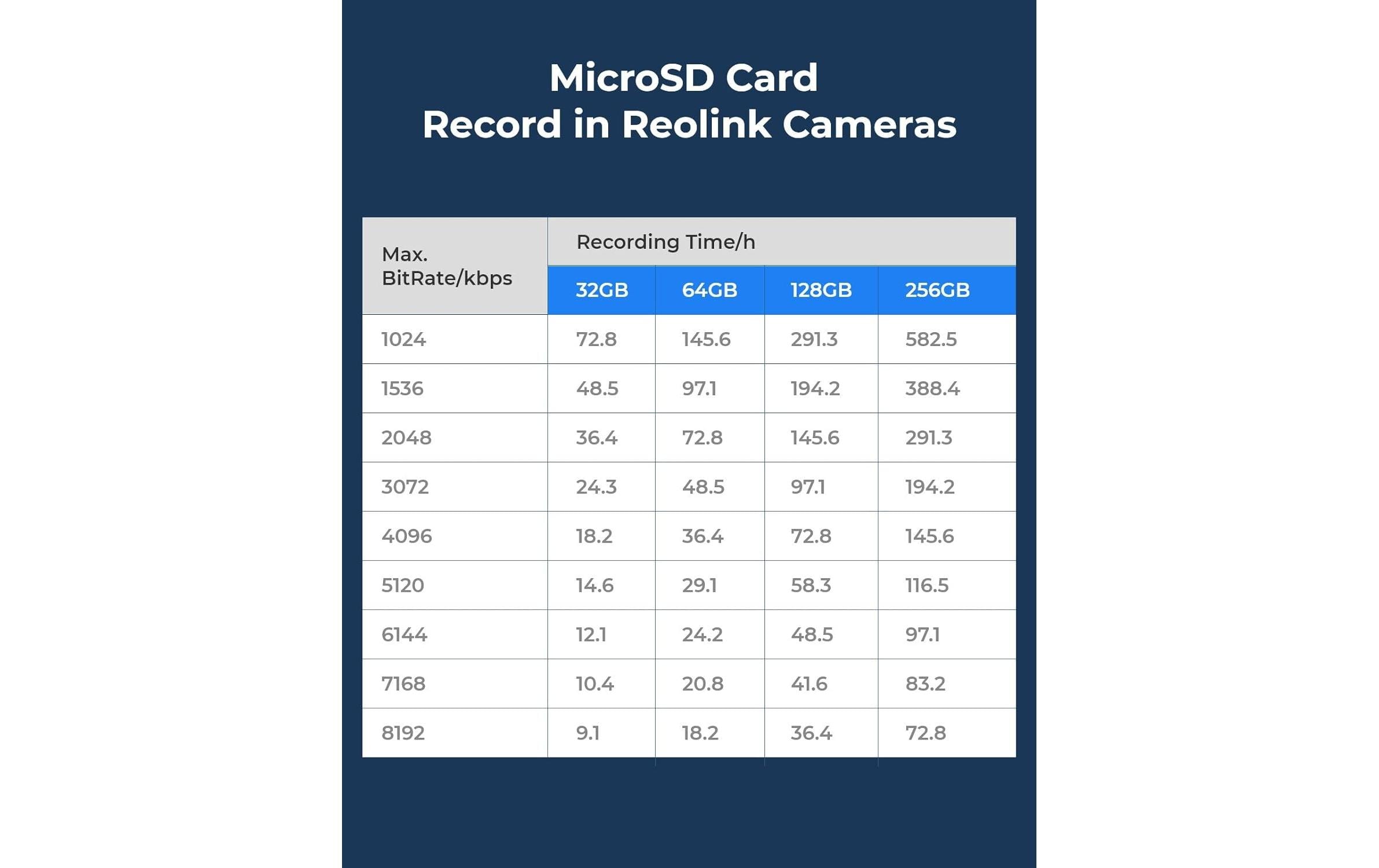Speicherkarte RL-MicroSD-128GB 1 StückMicro-SD Card 128GB für alle Reolink Kameras
