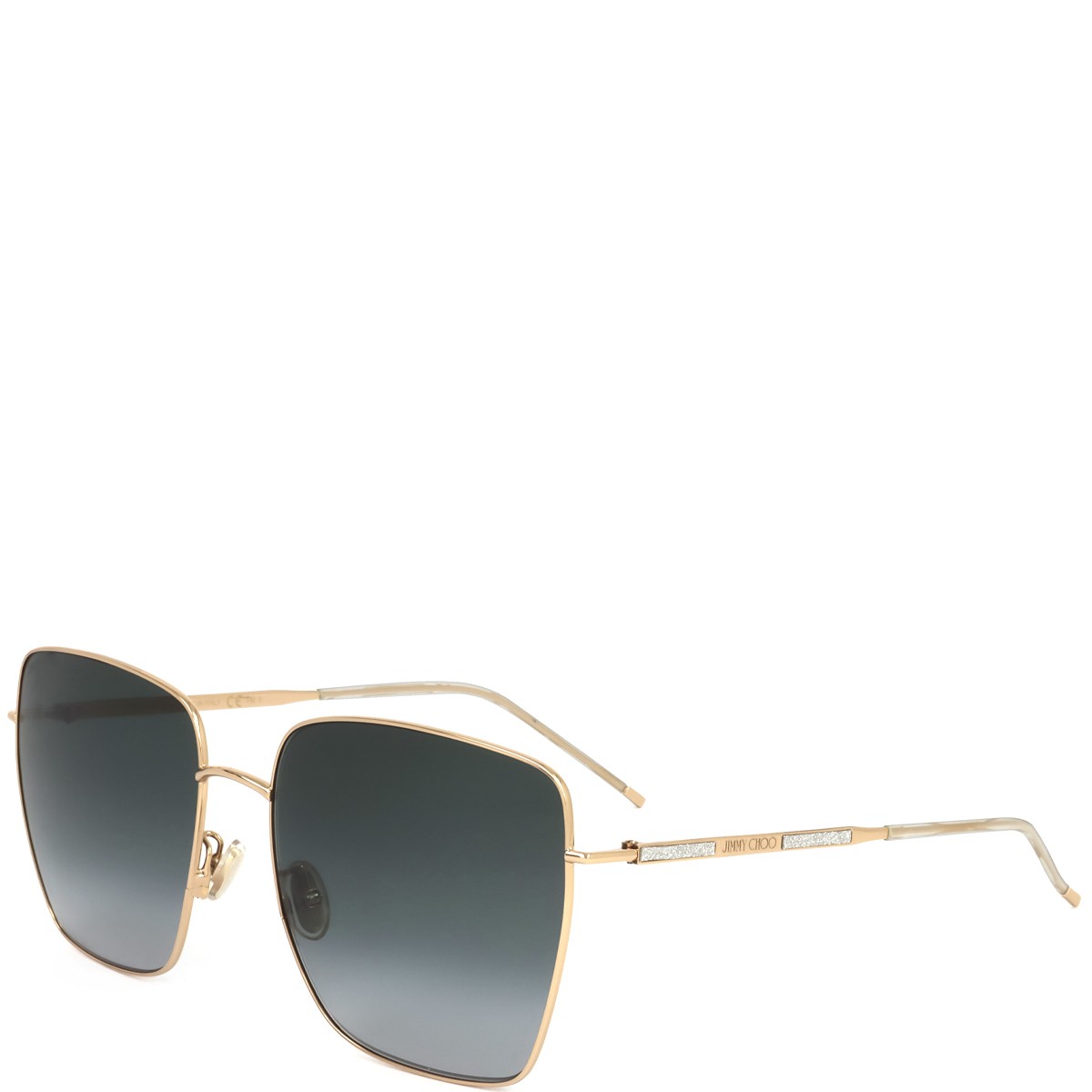 Jimmy Choo - Lunettes de soleil - Catégorie 3 - Rose gold