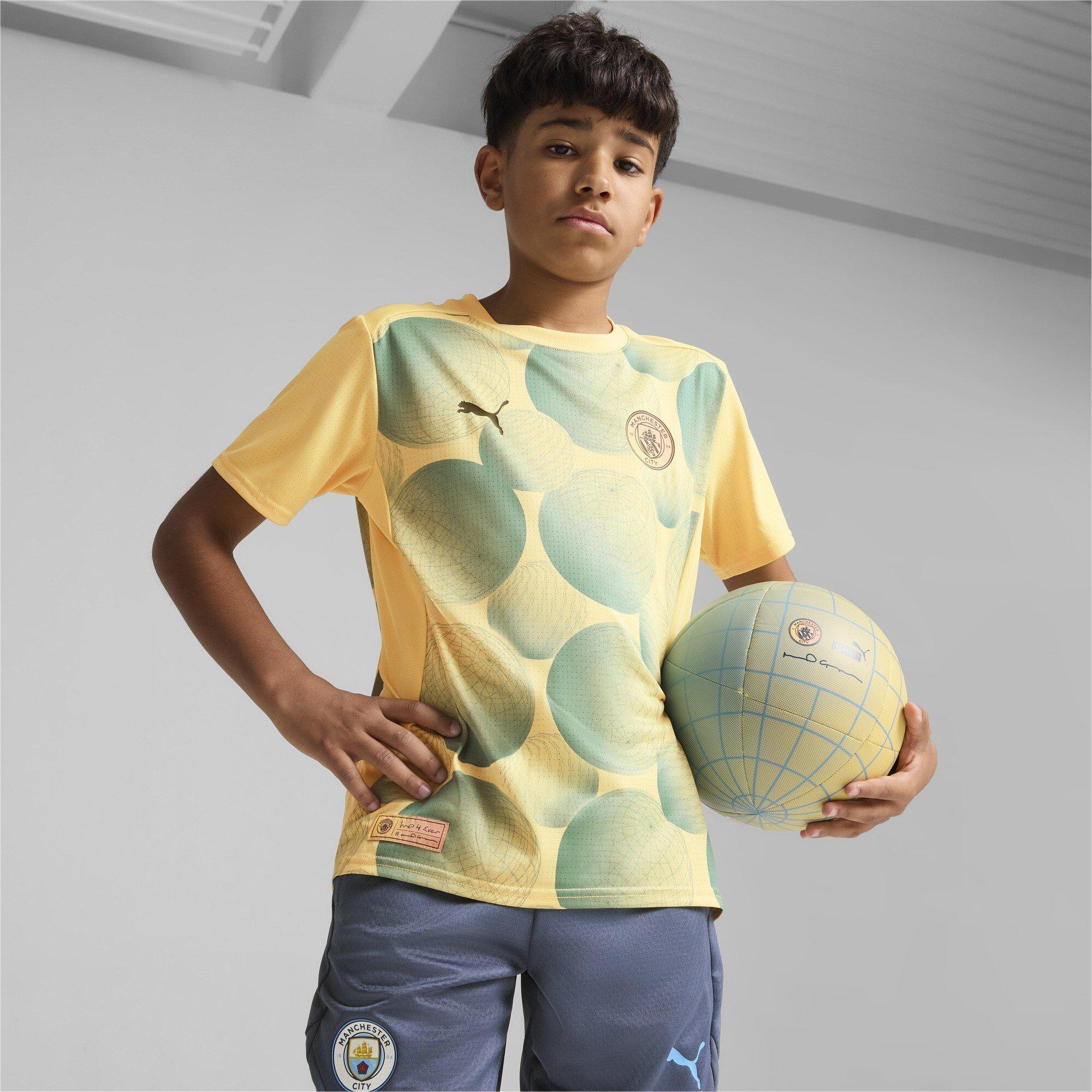 Puma MCFC Prematch SS Jersey Jr