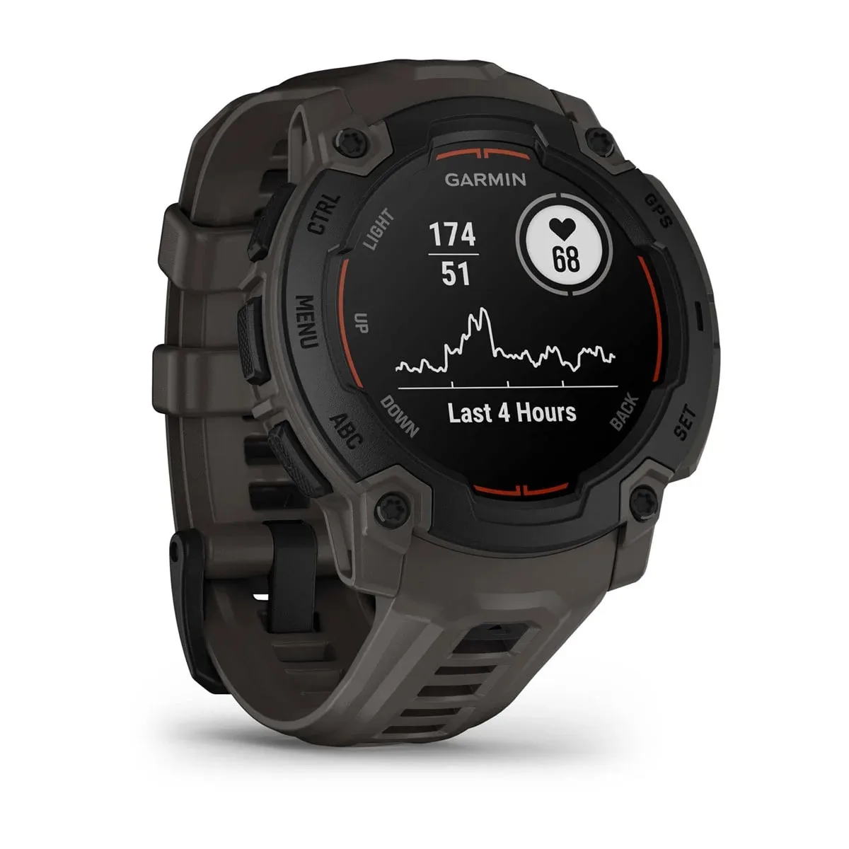 Garmin Instinct E, 45 Mm Black Bezel With Charcoal Band