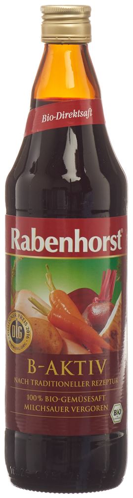 Rabenhorst B-Aktiv Gemüsesasaft<br>750 ml, Breuss Bio