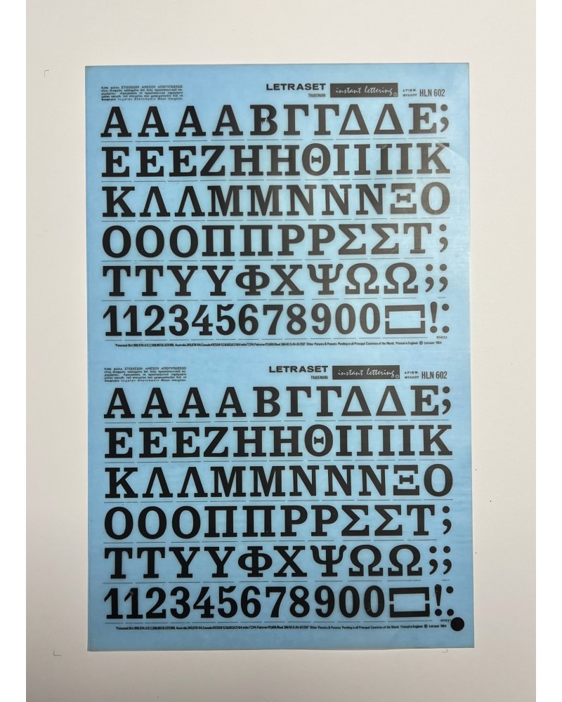 letraset- HLN 602