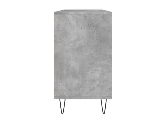 Armoire salle de bain gris béton 80x33x60cm bois d'ingénierie
