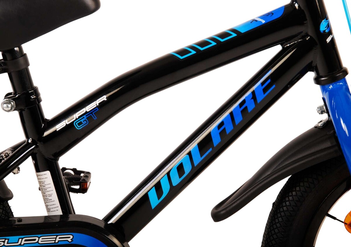 Volare - Børnecykel Med Støttehjul - 14'' - Super Gt - Blå
