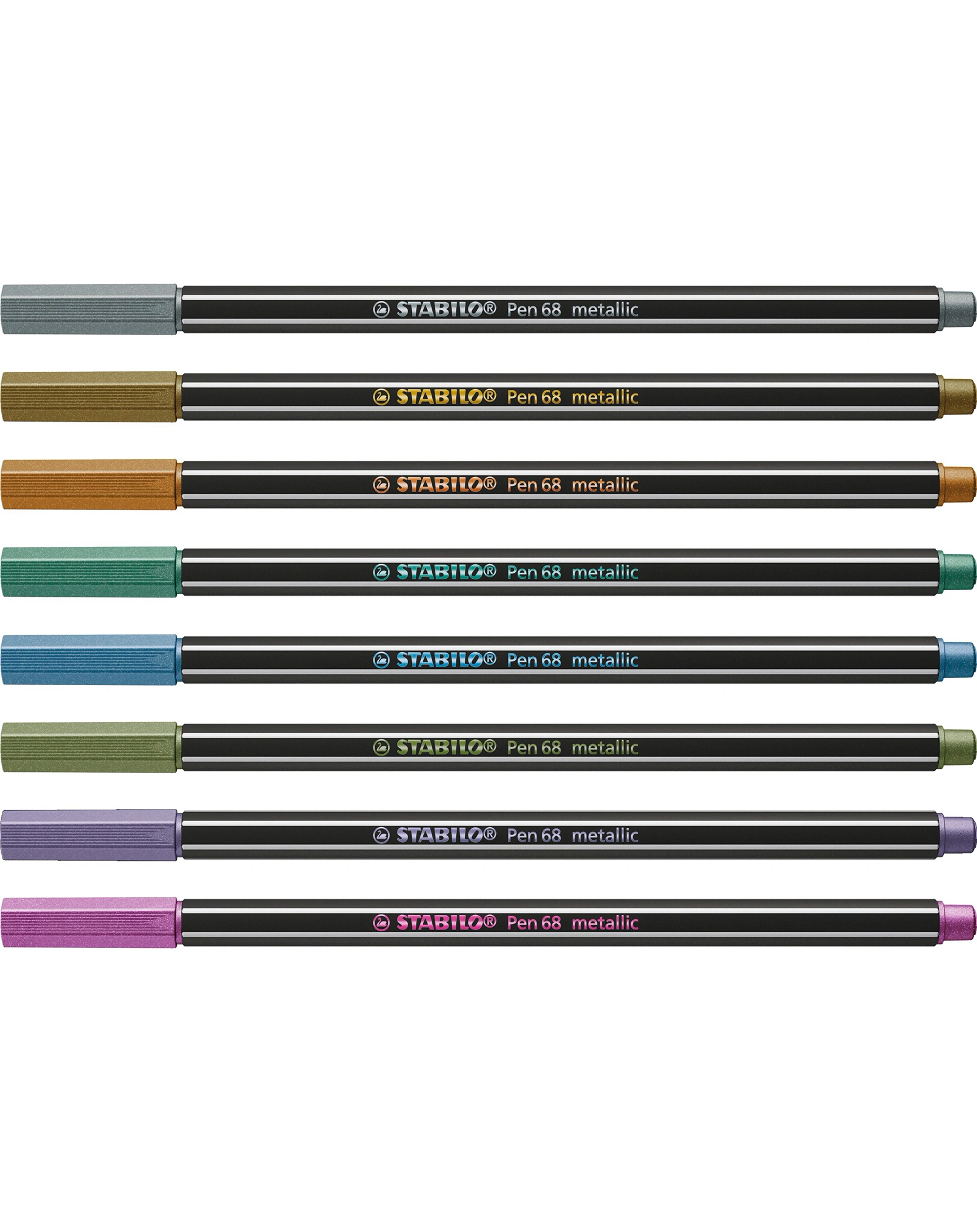 Premium-Filzstift STABILO® Pen 68 metallic 8er-Pack