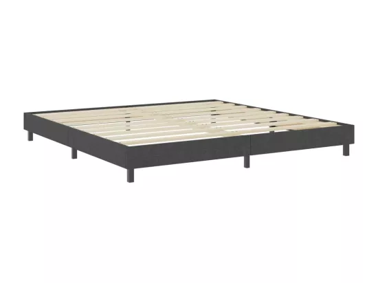 Sommier tapissier Gris foncé Tissu 200x200 cm