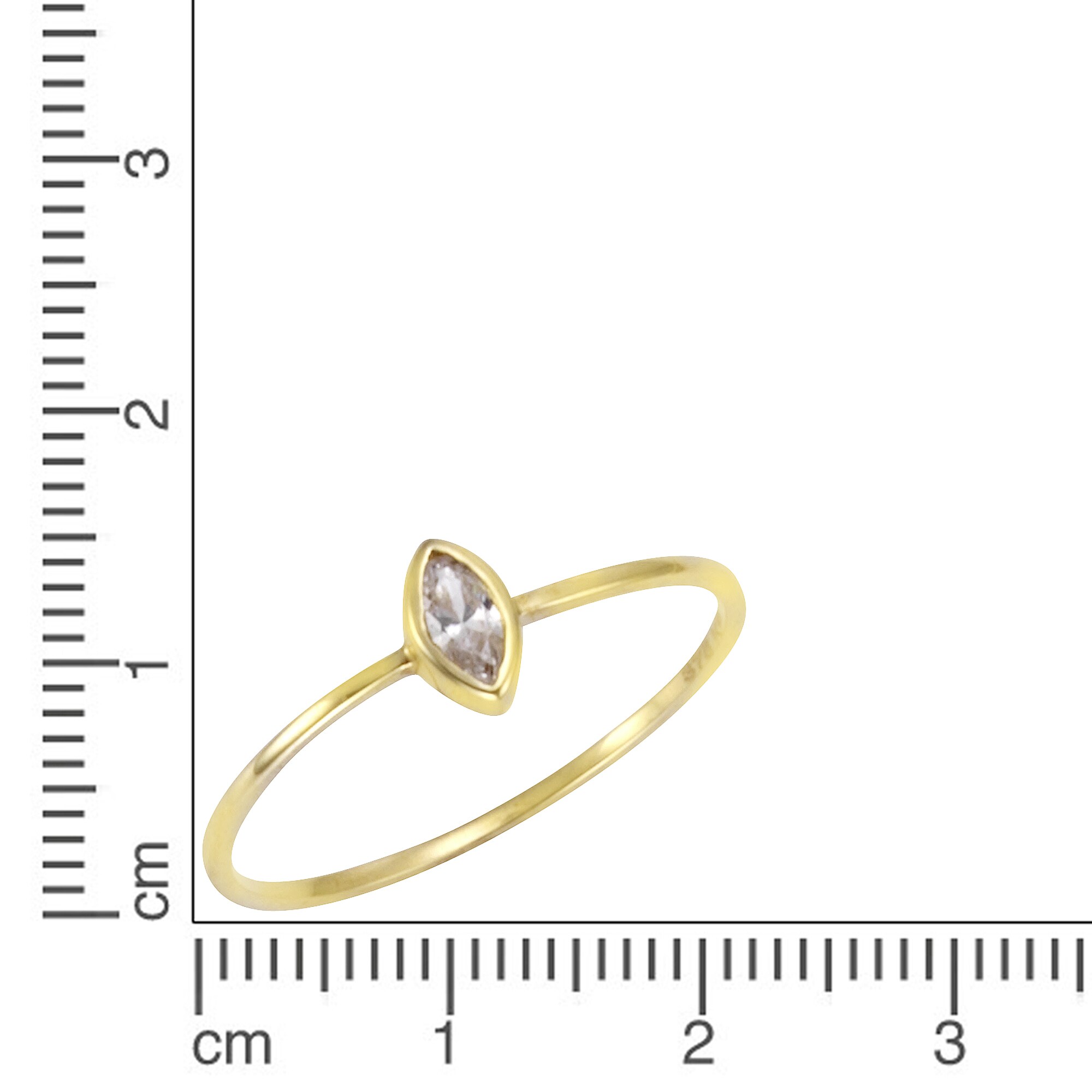 Fascination by Ellen K. Ring Gold 375 Zirkonia weiß