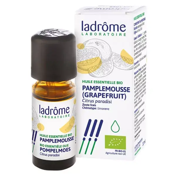 Óleo Essencial de Toranja Rosa Orgânica Ladrome 10ml