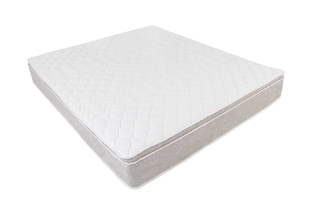 Design Matratze mit Topper CLOUD FLEX 180x200cm greige Tonnentaschenfederkern H3-4