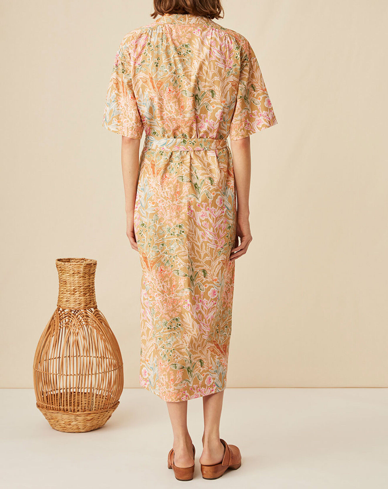 Harris Wilson Robe en Popeline Erminio imprimée garrigue multicolore